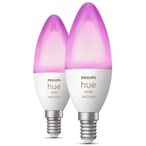 Philips Hue White and Color Ambiance 6W E14 szett 2db kép