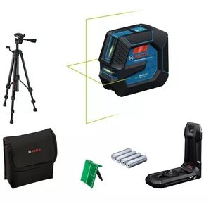 BOSCH Professional GLL 20-22 G akkumulátoros vonallézer, BT 150 állvány, 0.601.065.601 (4× AA) kép