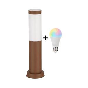 BRILAGI - LED RGBW kültéri lámpa 1xE27/12W/230V 40 cm IP44 barna BG3935+AI0819 kép
