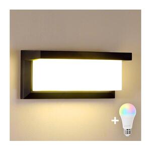 BRILAGI - LED RGBW kültéri fali lámpatest BRICKY 1xE27/12W/230V fekete IP54 BG1024+AI0819 kép