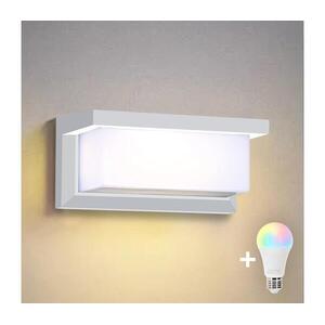 BRILAGI - LED RGBW kültéri fali lámpatest BRICKY 1xE27/12W/230V fehér IP54 BG1697+AI0819 kép