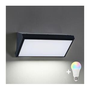 BRILAGI - LED RGBW kültéri fali lámpatest TRIANGLE 1xE27/12W/230V fekete IP65 BG1022+AI0819 kép