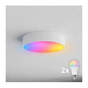 BRILAGI - LED RGBW Dimmelhető fürdőszobai mennyezeti lámpatest CLARE 2xE27/12W/230V IP54 fehér BG0579+2xAI0819 kép