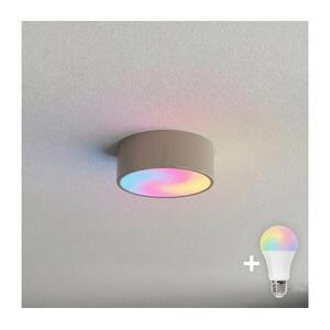 BRILAGI-LED RGBW dimmelhető fürdőszobai mennyezeti lámpa CLARE 1xE27/12W/230V IP54 bézs BG1594+AI0819 kép