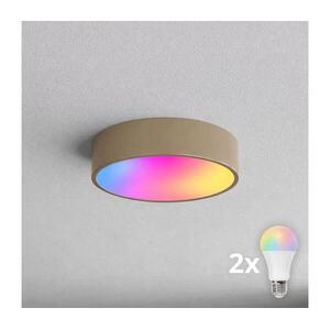 BRILAGI - LED RGBW dimmelhető mennyezeti lámpatest CLARE 2xE27/12W/230V bézs BG1587+2xAI0819 kép