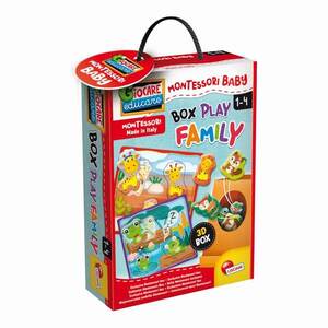 MONTESSORI BABY BOX PLAY FAMILY - Beillesztős játék kisállatok kép