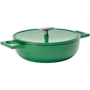 FABINI Mattia 3.0 Standard tálaló tegame serpenyő, fedővel, 26cm, fényes zöld kép