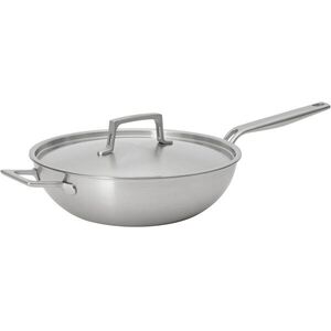 FABINI Lucca 4.0 Pro rozsdamentes acél wok serpenyő, fedővel, 30cm kép