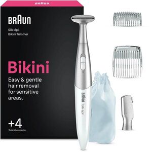 Braun Silk-épil Bikinivonal-formázó + 4 Tartozék, FG1100, fehér kép