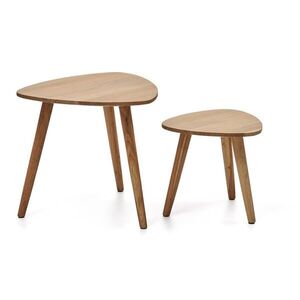 Akácfa tárolóasztal szett 2 db-os 60x61 cm Duvani – Kave Home kép
