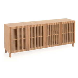 Natúr színű alacsony komód tölgyfa dekorral 180x72 cm Beyla – Kave Home kép