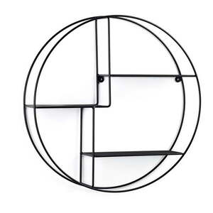 Fekete többszintes fém fali polc 55 cm Across – Kave Home kép