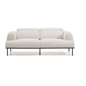 Bézs zsenília állítható kanapé 214 cm Aurum – Kave Home kép