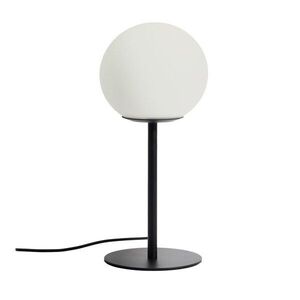 Fehér-fekete asztali lámpa üveg búrával (magasság 35 cm) Brisia – Kave Home kép