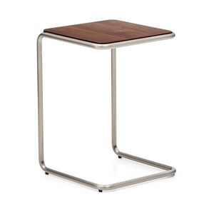Tárolóasztal diófa dekorral 42x42 cm Tarsel – Kave Home kép