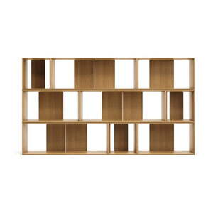Natúr színű moduláris polcrendszer szett tölgyfa dekorral 9 db-os 202x114 cm Litto – Kave Home kép