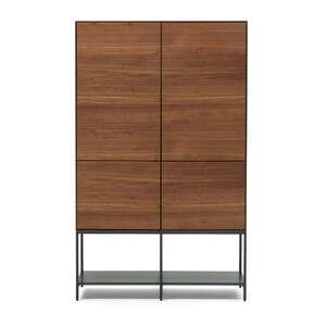 Barna szekrény diófa dekorral 97, 5x160x40 cm Vedrana – Kave Home kép