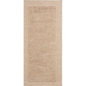 Bézs kézi szövésű gyapjú futószőnyeg 80x200 cm Marely – Kave Home kép