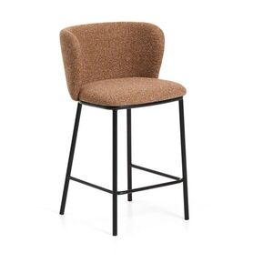 Terrakotta színű kárpitozott bárszék (ülésmagasság 65 cm) Ciselia – Kave Home kép