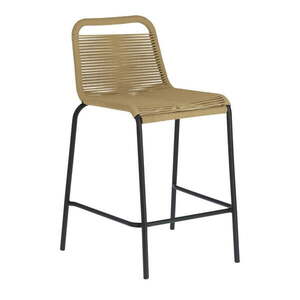 Glenville bézs acélszerkezetű bárszék, magasság 62 cm - Kave Home kép