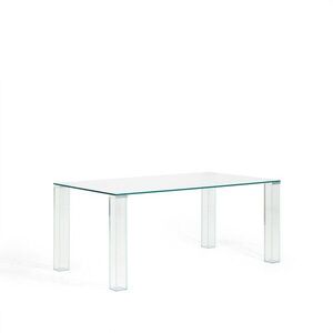 Üveg étkezőasztal 90x160 cm Adularia – Kave Home kép