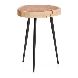 Kerek tárolóasztal akácfa asztallappal 35x35 cm Tanive – Kave Home kép
