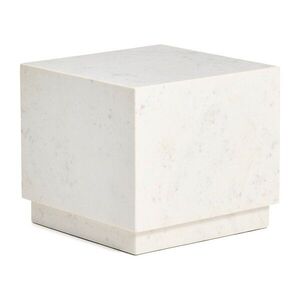 Márvány tárolóasztal 40x40 cm Sorein – Kave Home kép