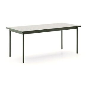 Acél kerti étkezőasztal 91x182 cm Maurina – Kave Home kép