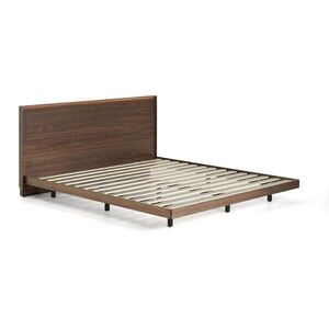 Barna nyírfa franciaágy ágyráccsal 180x200 cm Norlen – Kave Home kép