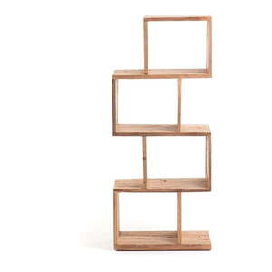 Natúr színű teakfa könyvespolc 55x132x30 cm Aroba – Kave Home kép