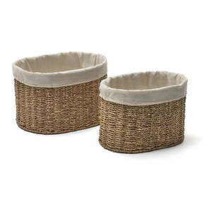 Tengerifű tárolókosár szett 2 db-os 35x25x25 cm Tossa – Kave Home kép