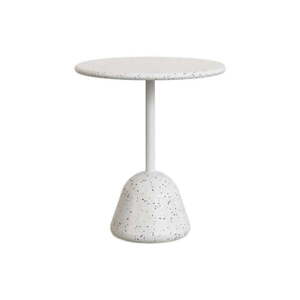 Fehér terrazzo cement kerek étkezőasztal ø 70 cm Saura – Kave Home kép