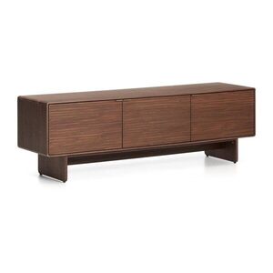 Sötét natúr színű TV-állvány diófa dekorral 150x46x40 cm Norlen – Kave Home kép