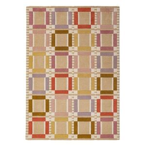Natúr színű kézi szövésű gyapjú szőnyeg 160x230 cm Quadro Wool – Flair Rugs kép