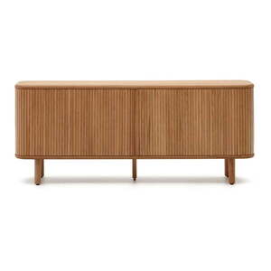 Natúr színű komód tolóajtóval kőrisfa dekorral 180x75, 5x40 cm Mailen – Kave Home kép