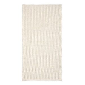 Krémszínű kézi szövésű pamutkeverék futószőnyeg 70x140 cm Mascarell – Kave Home kép