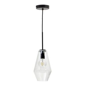Fekete függőlámpa üveg búrával ø 17 cm Mao – Kave Home kép