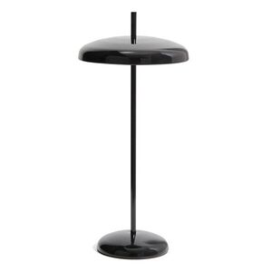 Fekete LED dimmelhető asztali lámpa fém búrával (magasság 35 cm) Porte – Kave Home kép