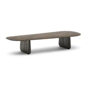 Sötétbarna tölgyfa dohányzóasztal 64x146 cm Pirita – Kave Home kép