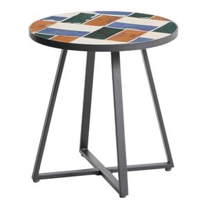 Kerek kerti kisasztal kerámia asztallappal ø 45 cm Tella – Kave Home kép