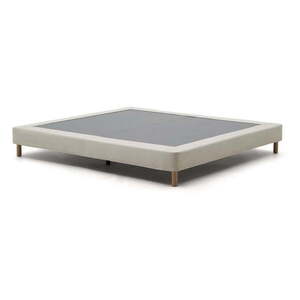 Bézs kárpitozott franciaágy 150x190 cm Ofelia – Kave Home kép