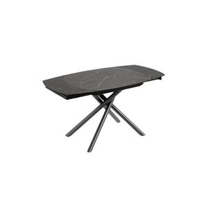 Bővíthető étkezőasztal kerámia asztallappal hosszabbító asztallappal 100x130 cm Yodalia – Kave Home kép