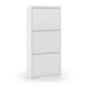 Fehér fém billenő ajtós cipőtartó 50x103x15 cm Ode – Kave Home kép