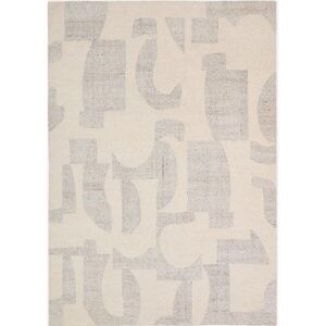 Szürke-bézs kézi szövésű gyapjú szőnyeg 200x300 cm Norela – Kave Home kép