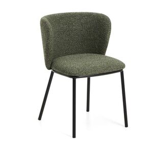 Zöld kárpitozott étkezőfotel Ciselia – Kave Home kép