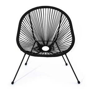 New Avocado fekete mesterséges rattan kerti szék - Bonami Selection kép