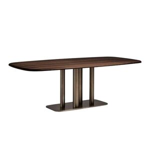 Étkezőasztal diófa dekorral 100x180 cm Melvar – Kave Home kép