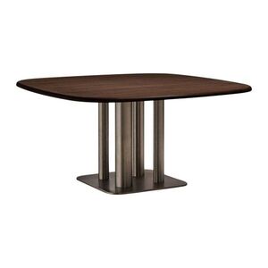 Étkezőasztal diófa dekorral 121x121 cm Melvar – Kave Home kép