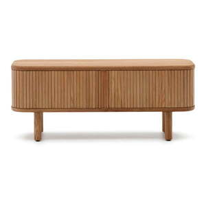 Natúr színű TV-állvány kőrisfa dekorral 120x50x40 cm Mailen – Kave Home kép
