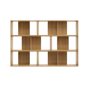 Natúr színű moduláris polcrendszer szett tölgyfa dekorral 6 db-os 168x114 cm Litto – Kave Home kép